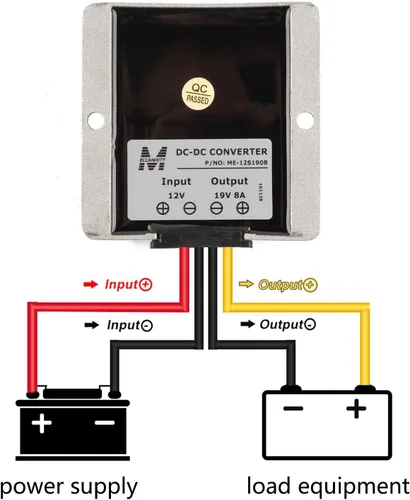 Vista 3 de TOP-VIGOR Convertidor de voltaje CC/DC 12V a 19V 8A 152W Convertidor Step Up, Impermeable IP68 Boost Convertidor Regulador Transformador