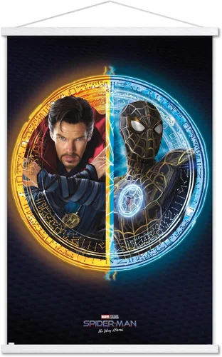 Vista 19 de Trends International Marvel Spider-Man: No Way Home - Póster de pared dúo, 22.4 pulgadas de largo x 14.7 pulgadas, versión enmarcada de madera