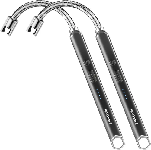 Vista 7 de RAYONNER Encendedor Eléctrico para Velas Encendedor USB Recargable Encendedor de Cuello Largo y Flexible Rellenos para Calcetines Navideños Regalos
