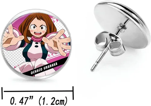 Vista 4 de Aquasuki Midoriya Izuku - Collar con colgante de luna y cúpula de cristal, pulsera trenzada Midoriya Izuku, juego de joyas para adolescentes, niños