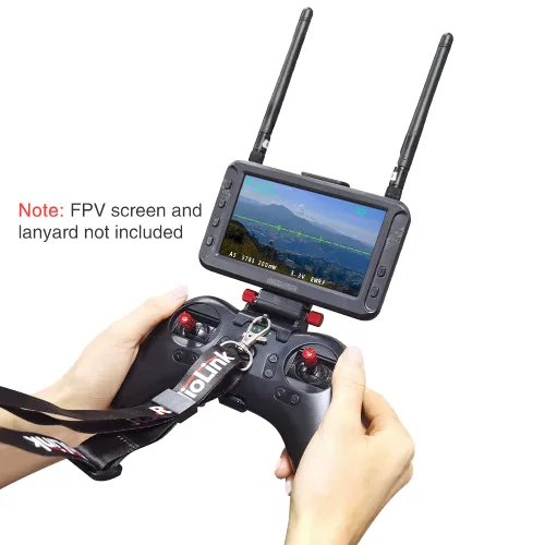 Vista 3 de ATA HOBBY Soporte de teléfono FPV para transmisor Radiolink T8S RC, soporte ajustable para pantalla de teléfono celular, soporte de clip de control