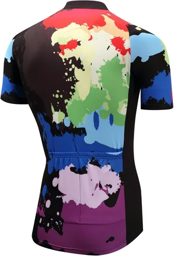 Vista 2 de Pohoopo Camisetas de ciclismo transpirable manga corta bicicleta chaqueta ciclismo camisa
