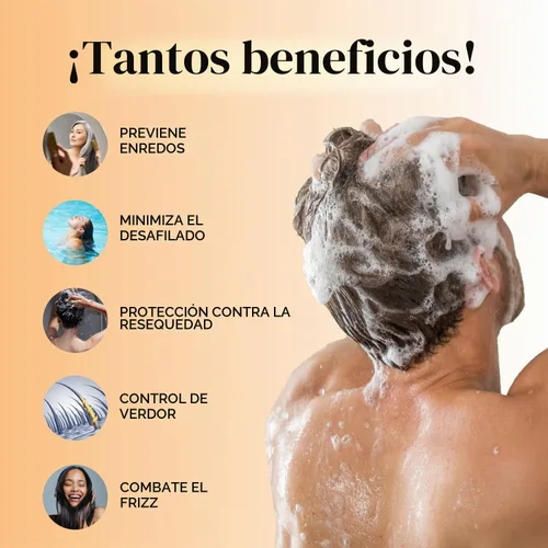Vista 5 de Tratamiento de protección capilar con cloro para antes de nadar, protector de cabello de agua salada y piscina para nadar con barrera protectora
