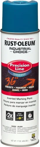 Vista 38 de Rust-Oleum 203035-12PK Pintura en aerosol invertida industrial a base de agua, 17 onzas, naranja alerta APWA, paquete de 12 unidades APWA Alerta