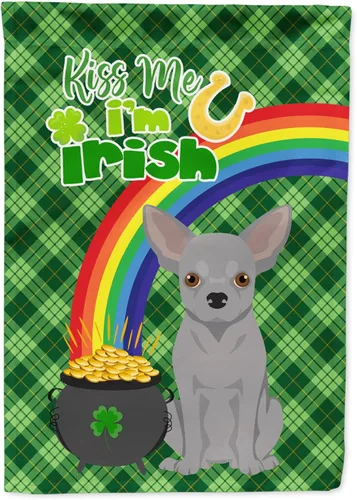 Vista 129 de Caroline's Treasures WDK4731GF - Bandera decorativa para jardín del día de San Patricio, color negro y tostado, Airedale Terrier, para jardín