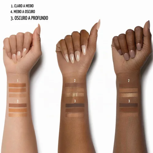 Vista 3 de Black Radiance Paleta de Contorno True Complexion, de Oscuro a Profundo