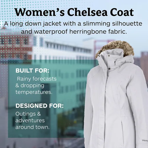 Vista 2 de MARMOT Women's Chelsea Waterproof Down Rain Coat, Fill Power 700