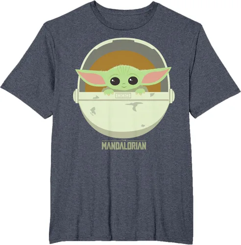 Vista 24 de Star Wars The Mandalorian The Child Bassinet - Camiseta con retrato Negro