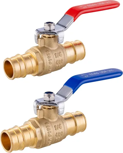 Vista 8 de EFIELD - Válvula de bola de latón Pex-A de expansión fría de 1/2 x 1/2 pulgada para agua caliente y fría o potable, ASTM F1960, certificado cUPC