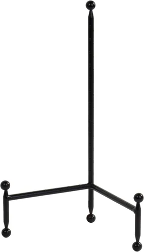 Vista 11 de Decorativo Placa De Trípode y el arte Soporte caballete acabado en negro – 11 pulgadas de altura