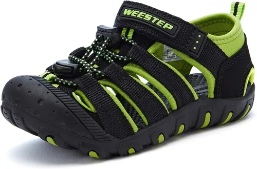 Vista 3 de Weestep Sandalias de senderismo para la playa con punta cerrada para niños y niñas