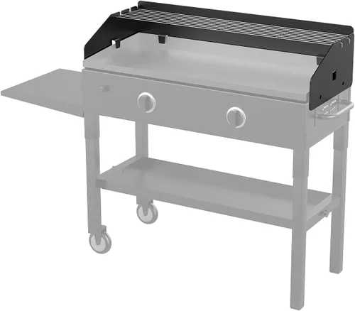 Vista 10 de [Usado] Parrilla de 17 pulgadas, protector de viento y rejilla de calentamiento para parrilla Blackstone de 17 pulgadas, kit de accesorios