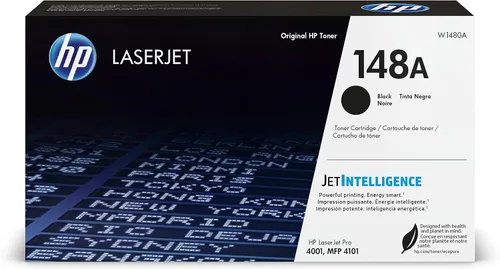 Vista 10 de HP Cartucho de tóner LaserJet negro 148A Este cartucho funciona LaserJet Pro 4001, MFP 4101 W1480A (paquete de 2)
