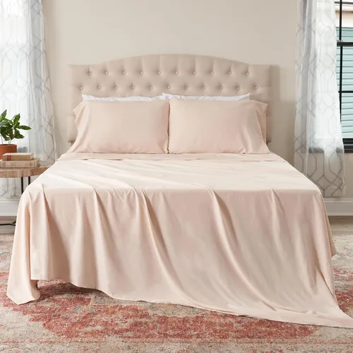 Vista 10 de Northwest Ashford Home Essentials Bedding - Juego de sábanas de 4 piezas, tamaño Full, Azul Estate