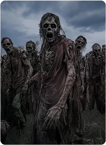 Vista 5 de Paradise Cay Publications, Inc. Cartas de juego - Baraja estándar de 52 cartas (Una historia de zombis)