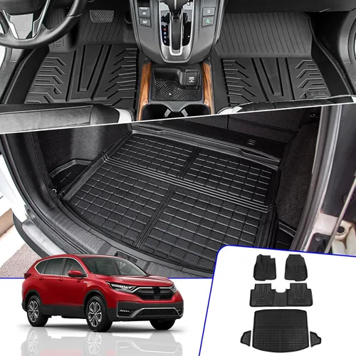 Vista 8 de Rongtaod Tapete de carga compatible con Honda CRV 2017-2022, forro de carga para maletero, revestimiento de maletero de elastómero termoplástico