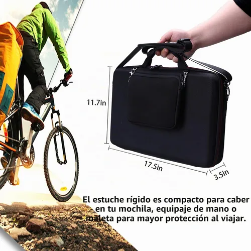 Vista 8 de LTGEM - Funda compatible con AKAI Professional MPC Live II/Live Drum Machine con bolsa para accesorios y correa para el hombro