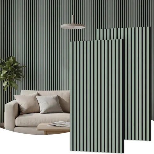 Vista 30 de TONOR Paneles de pared de madera para decoración de paredes interiores, paquete de 2 unidades de 47.2 x 23.6 pulgadas