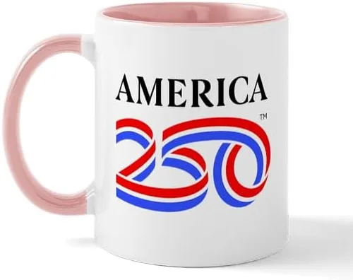 Vista 7 de CafePress America250: Taza de café de cerámica negra con logotipo vertical de 11 oz (11.0 fl oz)