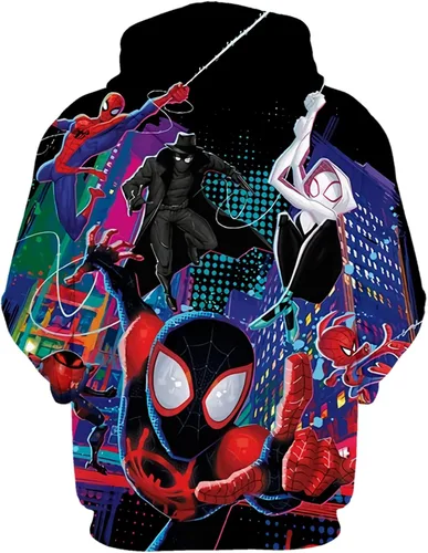 Vista 2 de Sudadera con capucha de anime para niños, sudadera con capucha impresa en 3D, sudaderas con capucha para cosplay, sudaderas de personajes