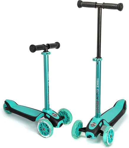 Vista 9 de Ybike GLX Boost Scooter con dirección ajustable y altura de manillar para niños de 2 a 13 años Naranja