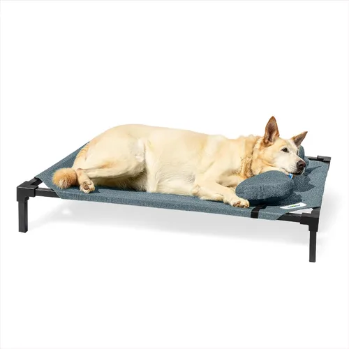 Vista 10 de Cama Elevada para Perros Coolaroo Pro con Tela HeatShield – Catre Elevado de Enfriamiento Avanzado para Razas Pequeñas y Medianas, Fácil de Limpiar