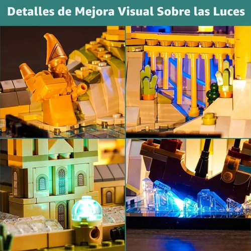 Vista 6 de VONADO Kit de luces LED para Harry Po-tter Ho-gwarts™ Castle and Grounds 76419, versión musical, accesorios de juego de iluminación creativa