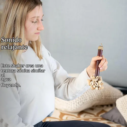 Vista 2 de Meinl Sonic Energy Seed Shell Shaker Instrumento de percusión — Sonidos naturales para meditación, ASMR, terapia de sonido, yoga
