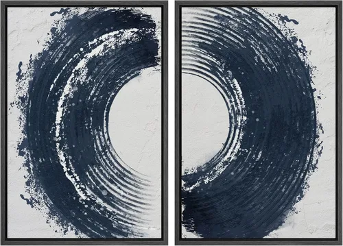 Vista 69 de SIGNWIN Lienzo enmarcado para pared, ilustraciones abstractas texturizadas en tonos beige terrosos, arte moderno, decorativo, contemporáneo