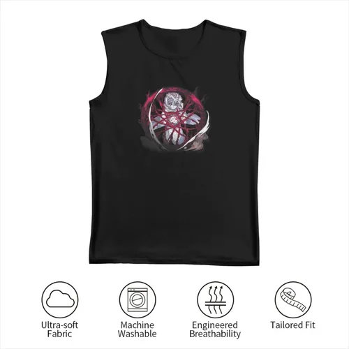 Vista 4 de Kimetsu No Yaiba Logo Tank Tops Man's T Shirt Sleeveless T Shirt