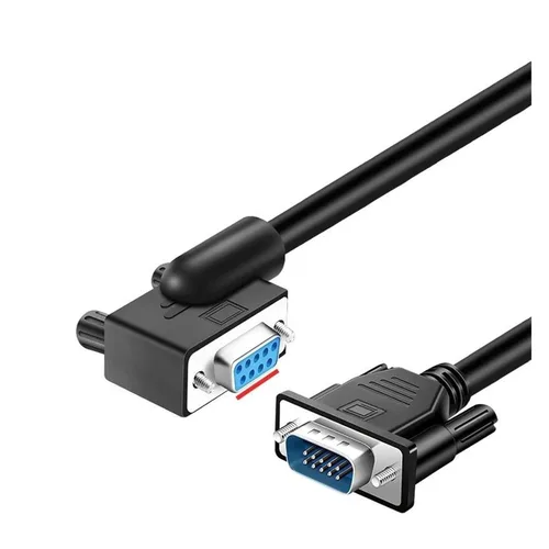 Vista 11 de Left Angle DB9 Serial Cable RS232 Male to Female Extension Wire 9 Pin(FF-D,0.5M)