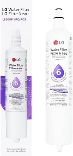 Vista 2 de LG 6 meses/300 galones de capacidad. Repuesto de filtro de agua para nevera (LT600P).