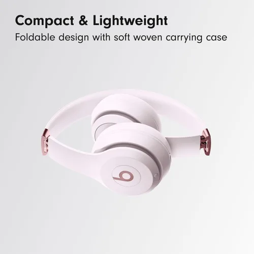 Vista 4 de Beats Solo 4 - Auriculares inalámbricos Bluetooth on-ear, Rosa Nube (Renovado Premium)
