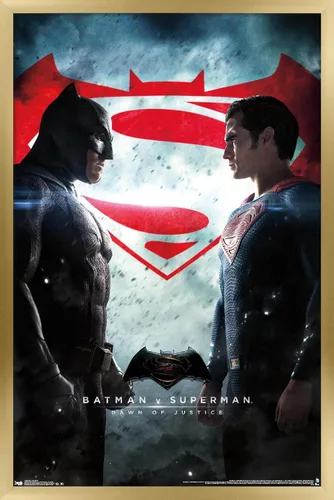 Vista 13 de Trends International DC Comics Movie - Batman v Superman - Póster de pared de una hoja, 14.725 x 22.375 pulgadas, versión enmarcada de madera
