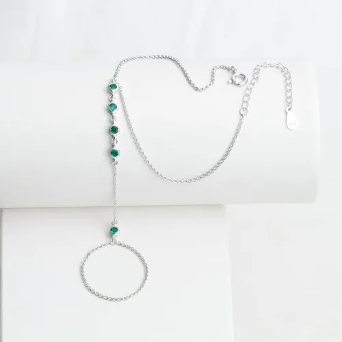 Vista 10 de Pulsera de plata de ley 925 para mujer, pulsera de mano para mujer, pulseras esclavas de 7 a 9 pulgadas ajustable