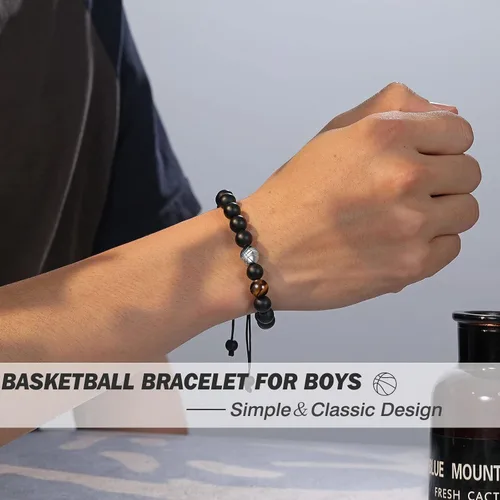 Vista 2 de UNGENT THEM Regalos para adolescentes y niños, pulsera de béisbol, baloncesto, fútbol, fútbol, regalos para niños, regalos de graduación