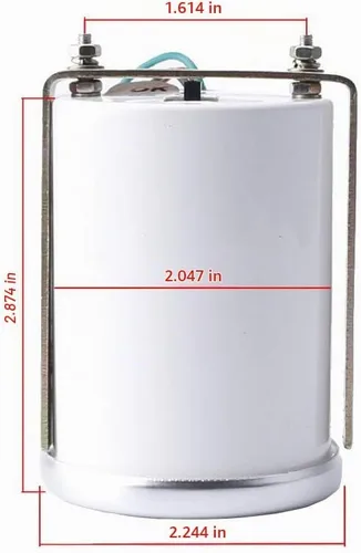 Vista 6 de ESUPPORT - Medidor de índice de aire/combustible de 2 pulgadas (52mm) para automóviles Pantalla de luz blanca 12V de la lente del tinte del humo