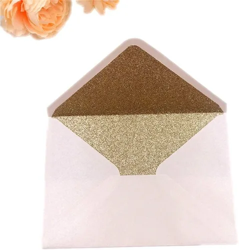 Vista 14 de 25 sobres A7 de color rubor perlado, 5.35 x 7.7 pulgadas, perfectos para bodas de 5 x 7, tarjetas de invitación, invitación de felicitación