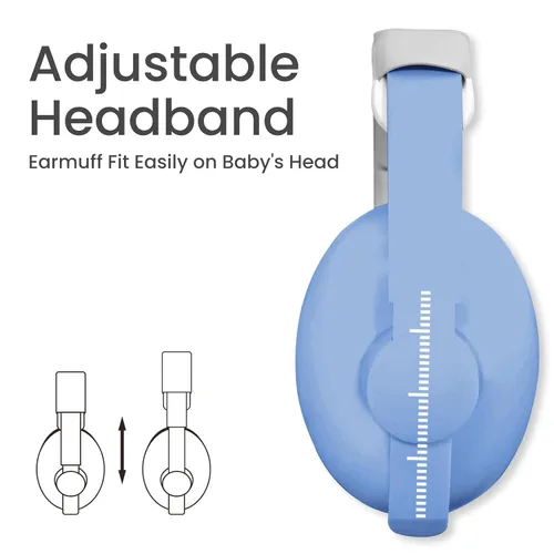 Vista 84 de Auriculares de bebé para protección contra el ruido, color blanco