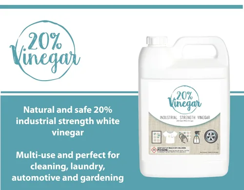 Vista 2 de Vinagre concentrado de grado profesional al 20 % Diluye a 4 galones de vinagre de limpieza multiusos 4 veces vinagre de potencia Cientos