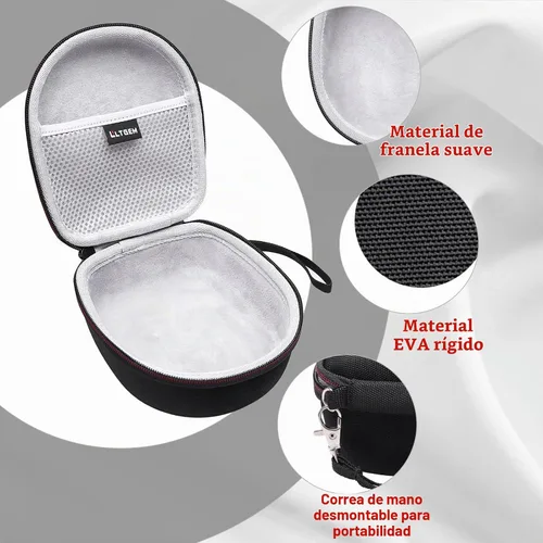 Vista 5 de LTGEM - Funda para auriculares compatible con auriculares Bluetooth inalámbricos Marshall Major V/IV/III/II, bolsa de almacenamiento de viaje