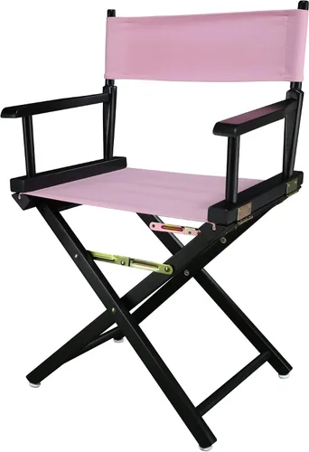 Vista 42 de Casual Home - Silla de director de 18 in, marco negro, lona negra, altura clásica Marco negro - Madera maciza