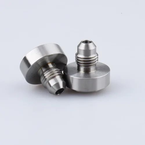 Vista 2 de AC PERFORMANCE -4 AN Macho de soldadura en Bung Fitting Steel, Pack de 2 Weldable Fuel Tank Fitting