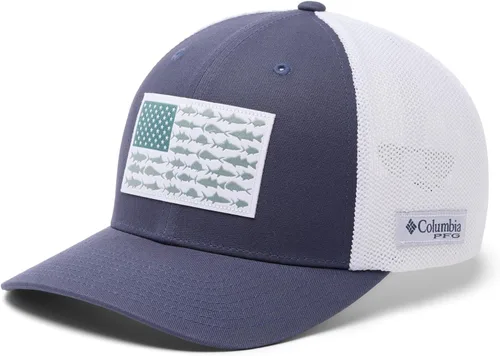 Vista 47 de Columbia Gorra de bola de malla Bandera antigua de malva/blanco/pescado