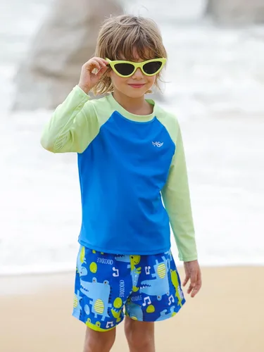 Vista 2 de Angel season Traje de baño para niños pequeños, trajes de baño para niños, trajes de baño de secado rápido para niños, talla 2-10