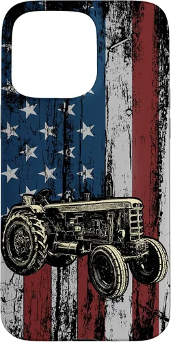 Vista 31 de Patriotic Tractor American Flag Tractor Farm Gift Farmer Case for iPhone 17