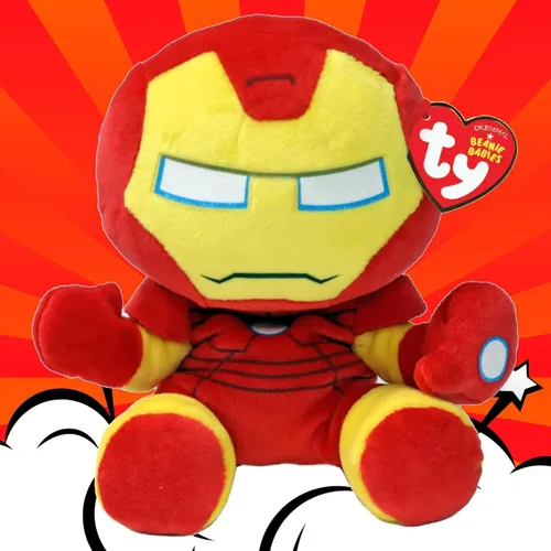 Vista 2 de Ty Beanie Baby Ironman (cuerpo suave) - 6