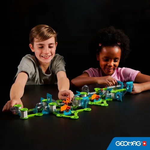 Vista 6 de Geomag Gravity Classic Mechanics - Juguetes magnéticos para niños a partir de 8 años, 153 imanes educativos STEM para niños, bloques magnéticos