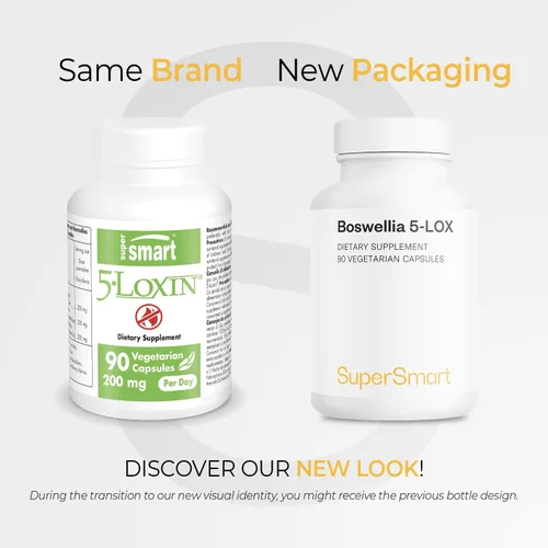 Vista 2 de Supersmart - 5-Loxin 200mg por día (patentado) - Suplemento AKBA - Extracto de boswellia serrata de 5-loxina Sin OMG y sin gluten - 90 cápsulas