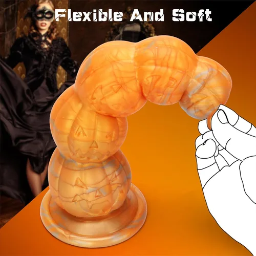Vista 3 de Consolador de Fantasía Monstruo, Consoladores Anales y Perlas Anales para Hombres, Consolador de Nudo de Silicona de 7.87 Pulgadas con Ventosa